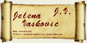 Jelena Vasković vizit kartica
